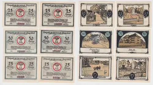 25 - 75 Pfennig Banknote Notgeld Gemeinde Tangstedt 1921 (163772)