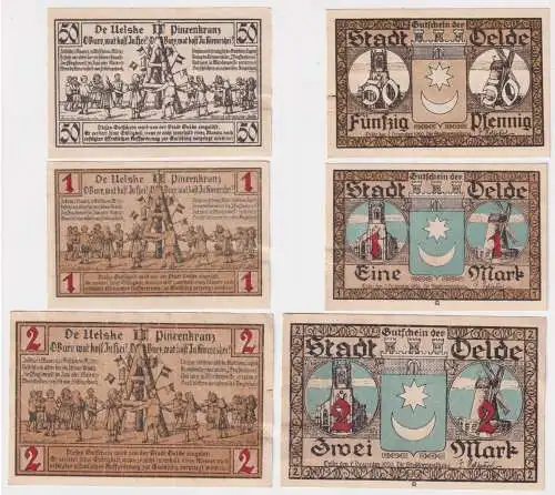 3 Banknoten Notgeld Stadt Oelde 1920 (169139)