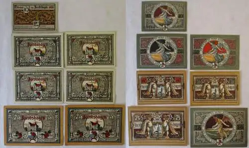 7 Banknoten Notgeld Jacobshagen Dobrzany 1920 (167208)