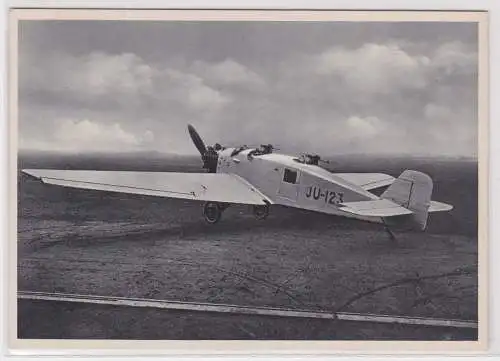 902717 Typenkarte Nr. 36 Ganzmetall Flugzeug Junkers Ju 43K Bj. 1926