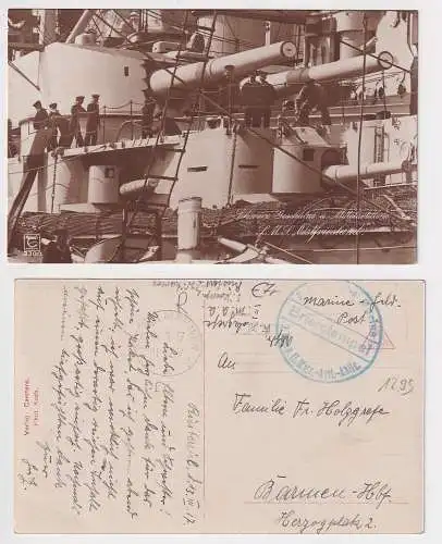 42449 Ak Marine-Feldpost II. Matrosen Artillerie Abteilung 1917