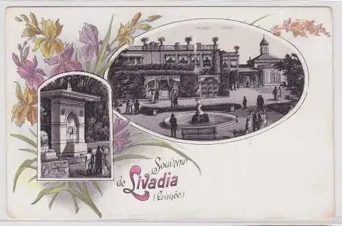 902700 Lithografie Mehrbild AK Souvenir de Livadia (Crimée)