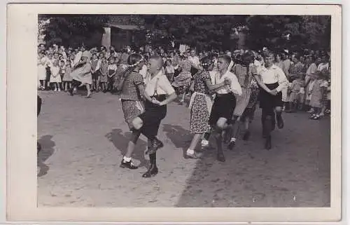 65197 Foto Ak Zörbig in Anhalt Volkfest August 1937