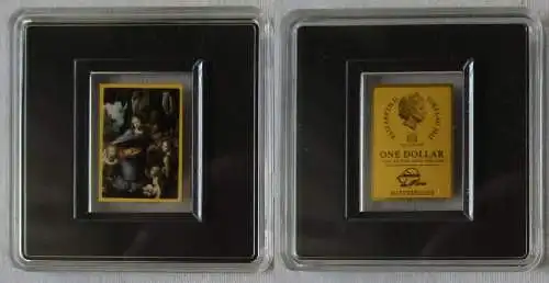 Gold 1/500 Oz 1 Dollar Tokelau 2022 Leonardo da Vinci Meisterwerke (138482)