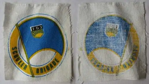DDR Aufnäher FDJ Schüler Brigade Durchmesser 79 mm (164575)