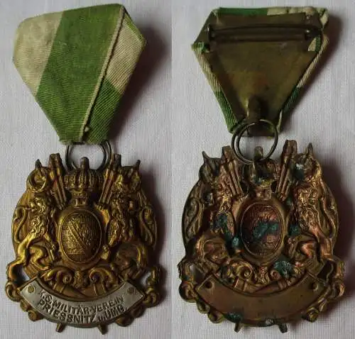 Abzeichen K.S.M.V. königlich sächsischer Militärverein Priessnitz & Umg (157408)