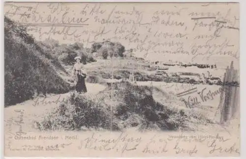 24034 Ak Ostseebad Arendsee - Strandweg zum Hotel-Pavillon 1904