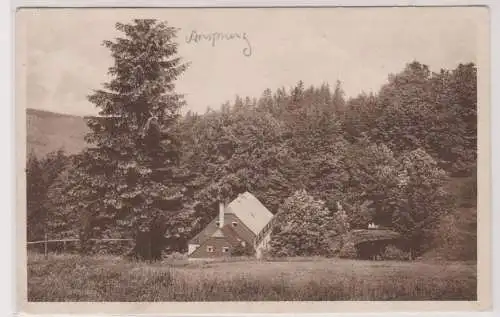 903671 Ak Ansprung im Erzgebirge Gasthaus "Hüttstattmühle" 1932