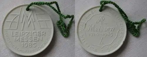 DDR Medaille Leipziger Messen 1985 - Meissen ältester Aussteller 1710 (164653)