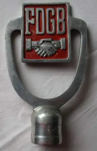 DDR Fahnenspitze FDGB Freier deutscher Gewerkschaftsbund aus Aluminium (157188)