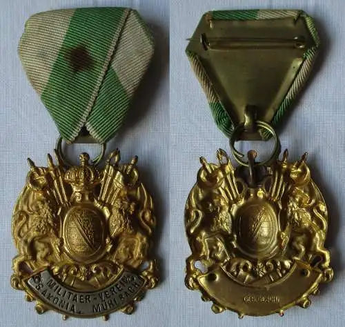 Abzeichen K.S.M.V. sächsischer Militaer-Verein Saxonia Mühlbach (164125)