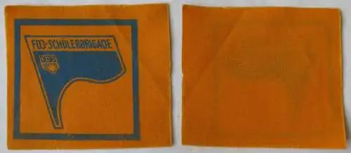 DDR Aufnäher FDJ Schüler Brigade Durchmesser 99 x 86 mm (164908)