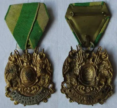 Abzeichen K.S.M.V königlicher sächsischer Militärverein Zschaitz & Umg. (164134)