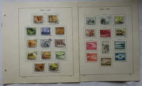 VR China 1955/56 Briefmarken Michel 269-277,286,288-296,314-318 gest. (124177)