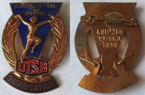DDR Abzeichen ORGANISATION 3.Deutsches Turn- und Sportfest Leipzig 1959 (164694)