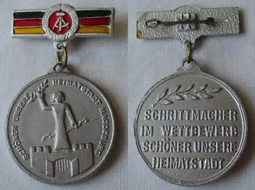 DDR Medaille NAW Magdeburg "Schöner unsere Heimatstadt" (163981)