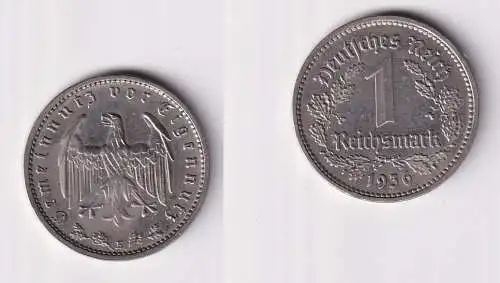 1 Mark Kupfer Nickel Münze III.Reich 1936 E Jäger Nr. 354 (151912)