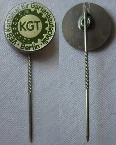 DDR Firmen Anstecknadel VEB Kombinat für Gartenbautechnik Berlin KGT (117363)