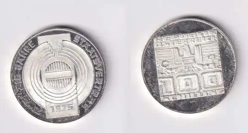 100 Schilling Silber Münze Österreich 1975 20 Jahre Staatsvertrag (163598)