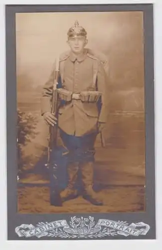 11847 Kabinett Foto Soldat Infanterie Regiment Nr. 66 (3. Magdeburgisches)