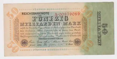 50 Milliarden Mark Banknote Berlin 10.Oktober 1923 Rosenberg 116 a (135534)