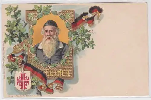 904301 Präge Ak Lithographie Deutscher Turnerbund Turnvater Jahn Gut Heil um1900