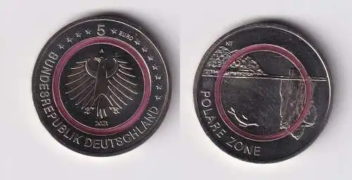 5 Euro Sammlermünze Deutschland 2021 Prägeort A polare Zone (153757)