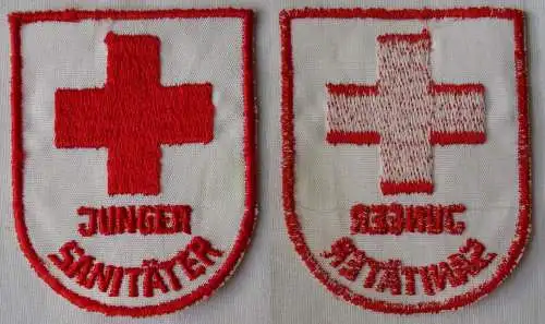 DDR Stoffabzeichen Aufnäher JP Junger Sanitäter DRK Rotes Kreuz (164900)
