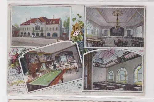 904360 Mehrbild Ak Gruß vom "Gasthof Grüna" in Grüna in Sachsen 1911