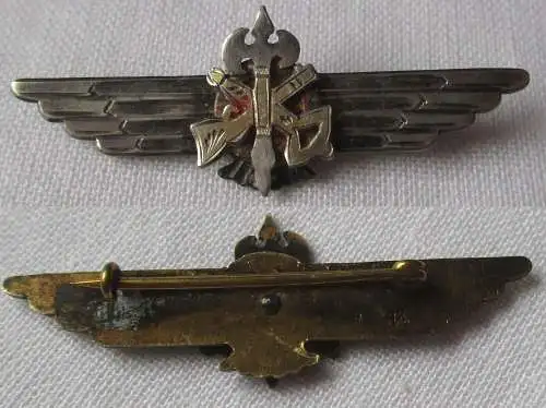 seltene Spange Auszeichnung Militär Silber vergoldet (153063)