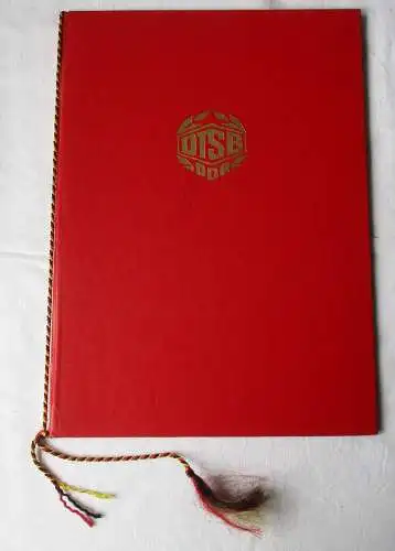 DDR Urkunde Ehrennadel des Deutschen Turn- und Sportbundes Silber 1977 (165199)