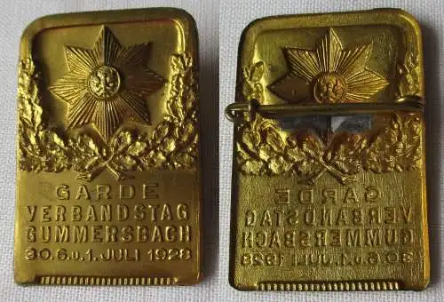 Abzeichen Garde Verbandstag Gummersbach 30. Juni - 1. Juli 1928 (126800)