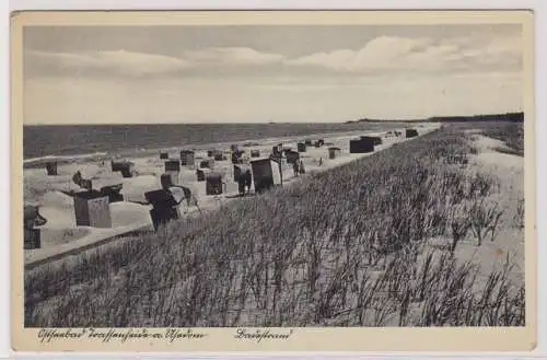 903787 Ak Ostseebad Trassenheide auf Usedom Badestrand 1940