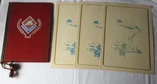 3 DDR Urkunden Hallen-Staffel-Meisterschaften im Schwimmen 1952 Berlin (159687)