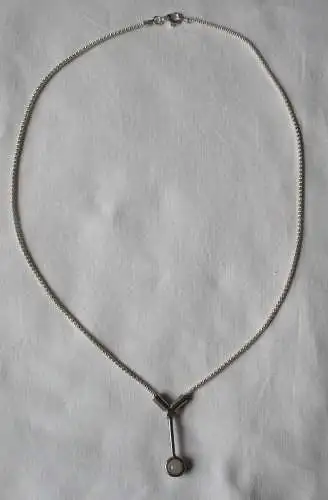 elegante 925er Sterling Silber Halskette mit Schmuckstein Anhängern (164307)
