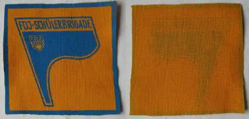 DDR Aufnäher FDJ Schüler Brigade Durchmesser 76 x 76 mm (164745)