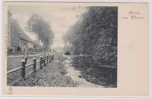 903525 Ak Gruß aus Mirow in Mecklenburg Ortsansicht um 1900