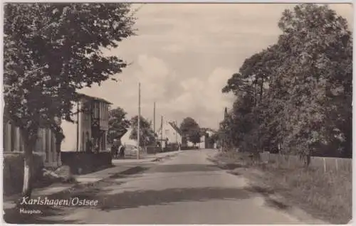 903746 Ak Karlshagen Ostsee Hauptstrasse 1951