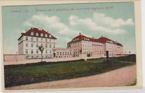 906390 AK Freiberg - Kaserne des 3. Bataillons des Infanterie-Regiments No. 177