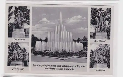 906290 AK Chemnitz - Mehrbild, mit Denkmälern
