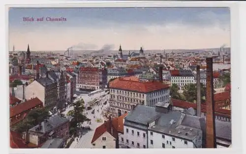 905963 AK Chemnitz - Blick auf Chemnitz, Fliegeransicht