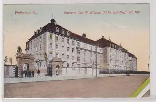 906388 AK Freiberg - Kaserne des 16. Königl. Sächs. Infanterie-Regiment Nr. 182