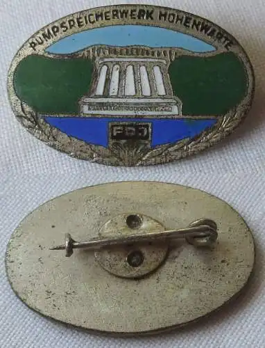 DDR Abzeichen FDJ Jugendobjekt Pumpspeicherwerk Hohenwarthe in Silber (163806)