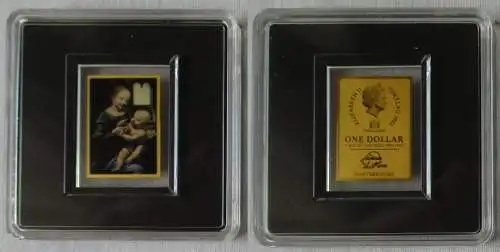 Gold 1/500 Oz 1 Dollar Tokelau 2022 Leonardo da Vinci Meisterwerke (133291)
