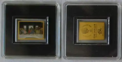 Gold 1/500 Oz 1 Dollar Tokelau 2022 Leonardo da Vinci Meisterwerke (134550)