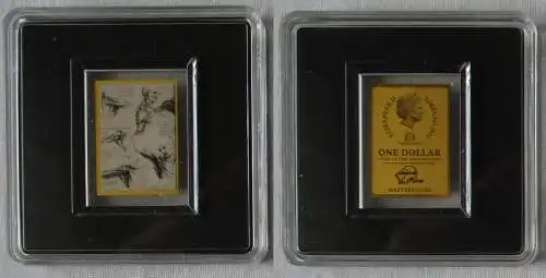 Gold 1/500 Oz 1 Dollar Tokelau 2022 Leonardo da Vinci Meisterwerke (135455)