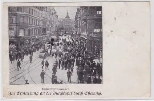 906149 AK Chemnitz - Zur Erinnerung an die Durchfahrt beim Dampfkesseltransport