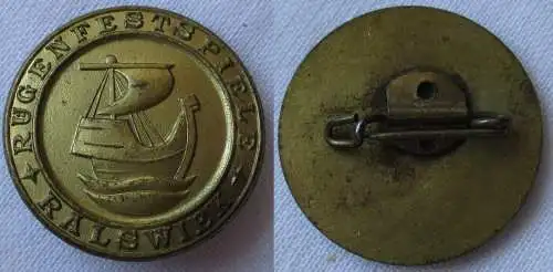 seltenes DDR Metall Abzeichen Rügenfestspiele Ralswiek (165826)