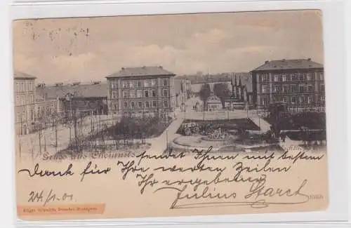 906218 Ak Gruss aus Chemnitz - Partie am Schlachthof 1901