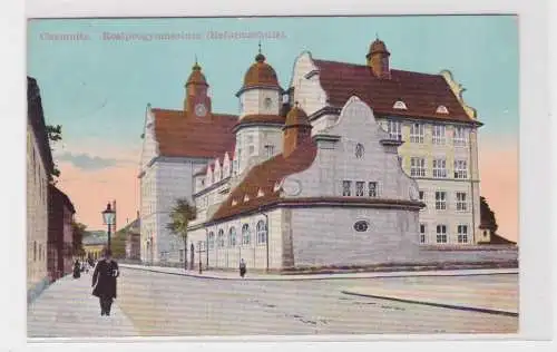 905249 Ak Chemnitz - Realprogymnasium (Reformschule) 1915